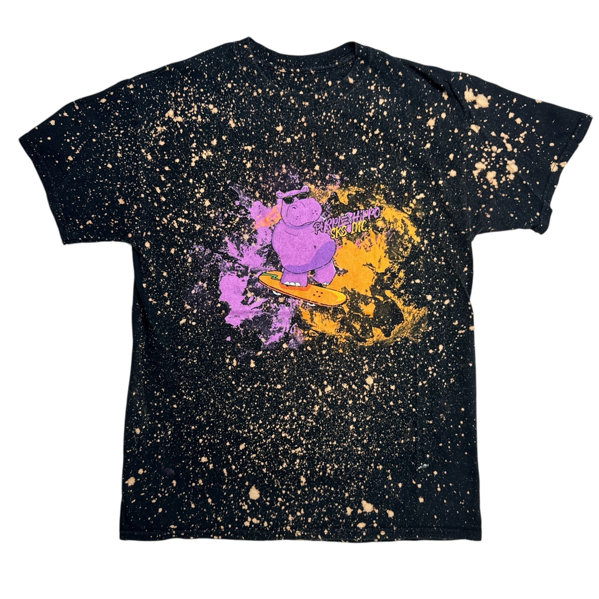 Purple Hippo Sk8 MC Bleached T Shirt
