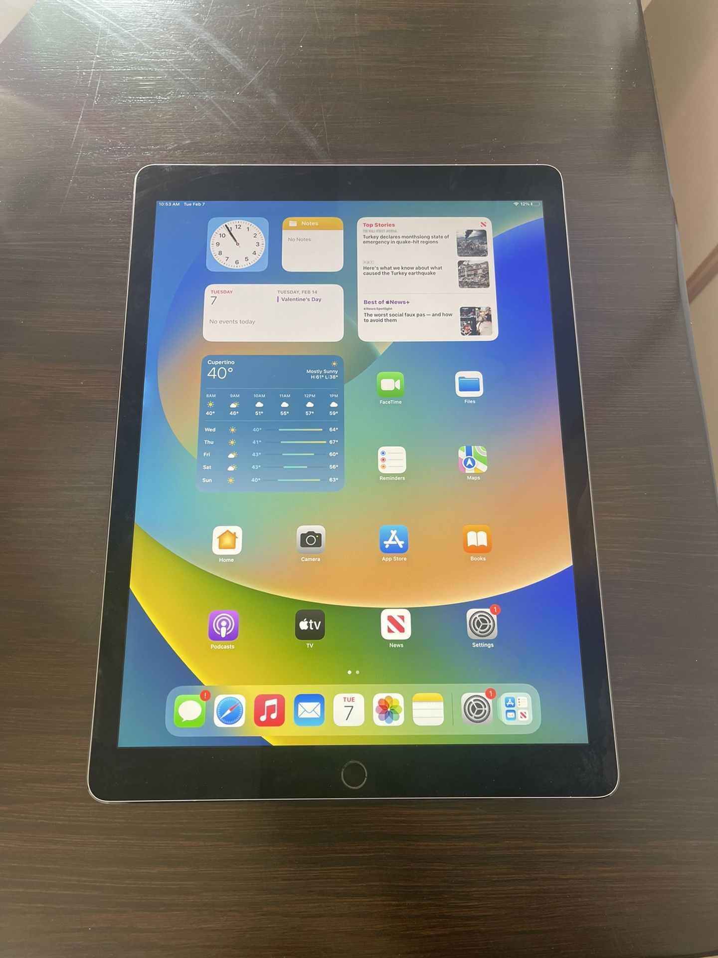 IPad Pro 12.9”-256GB-Wifi And Cellular Unlocked