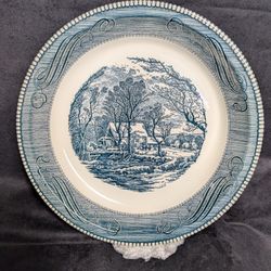 Old Grist Mill Blue print plate