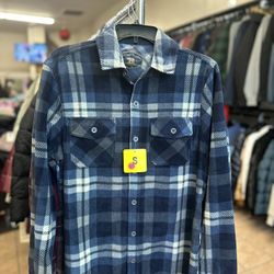 Men Fleece Shirt Jacket 