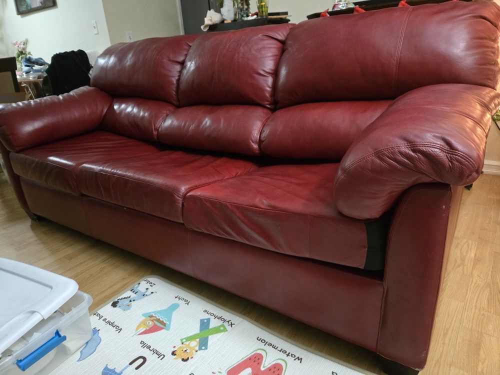 FREE LEATHER SOFA