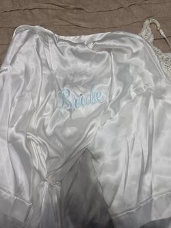 Bride robe and gown