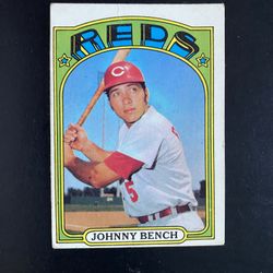 1972 Topps Johnny Bench Card