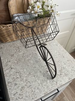 Hanging metal bike basket $15