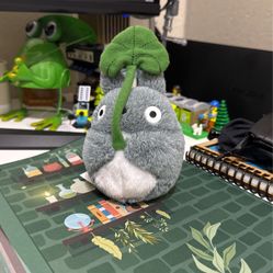 Totoro 5” with Leaf Beanbag Plush