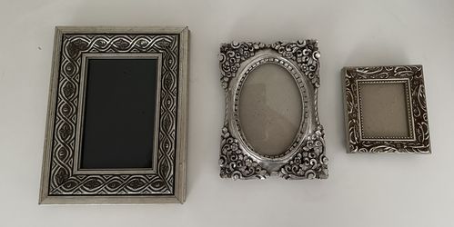 Three Silver Colored Frames