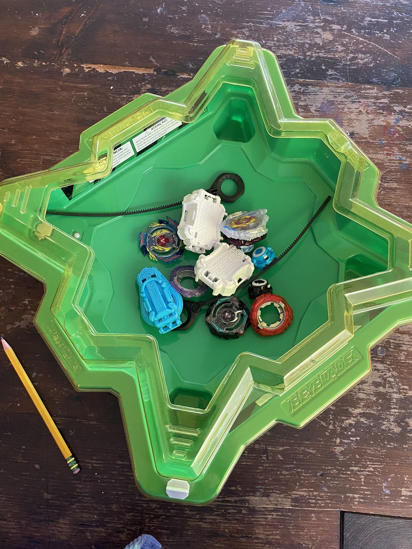 Beyblade Arena and 3 Spin Tops