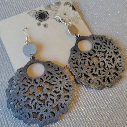 "Mckenna" Wooden Boutique Earrings 