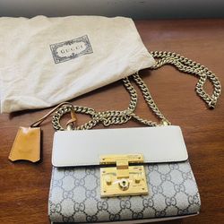Gucci Gucci Padlock GG Mini Shoulder Hand Bag Gold Hardware 