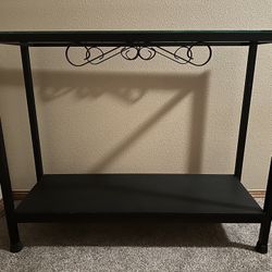 Glass Top Metal Stand