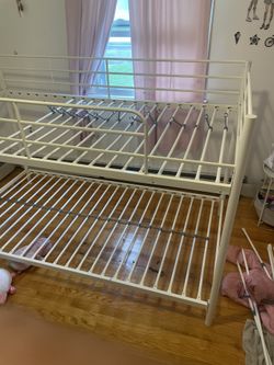 White Twin Size Bunk Bed