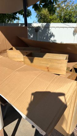 20count 4”x12” wood craft boxes