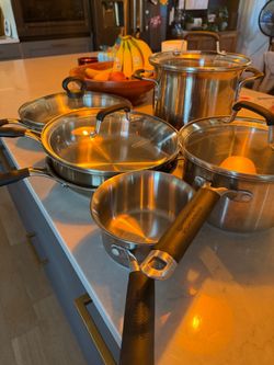 Calphalon stainless steel pots and pans