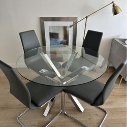 5 piece round dining table