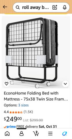 Rollaway bed  twin