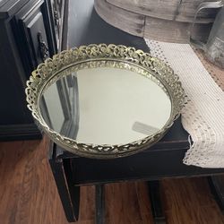 Vintage Mirror Tray