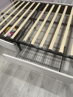 Full Bed Frame 4 Door Storage 