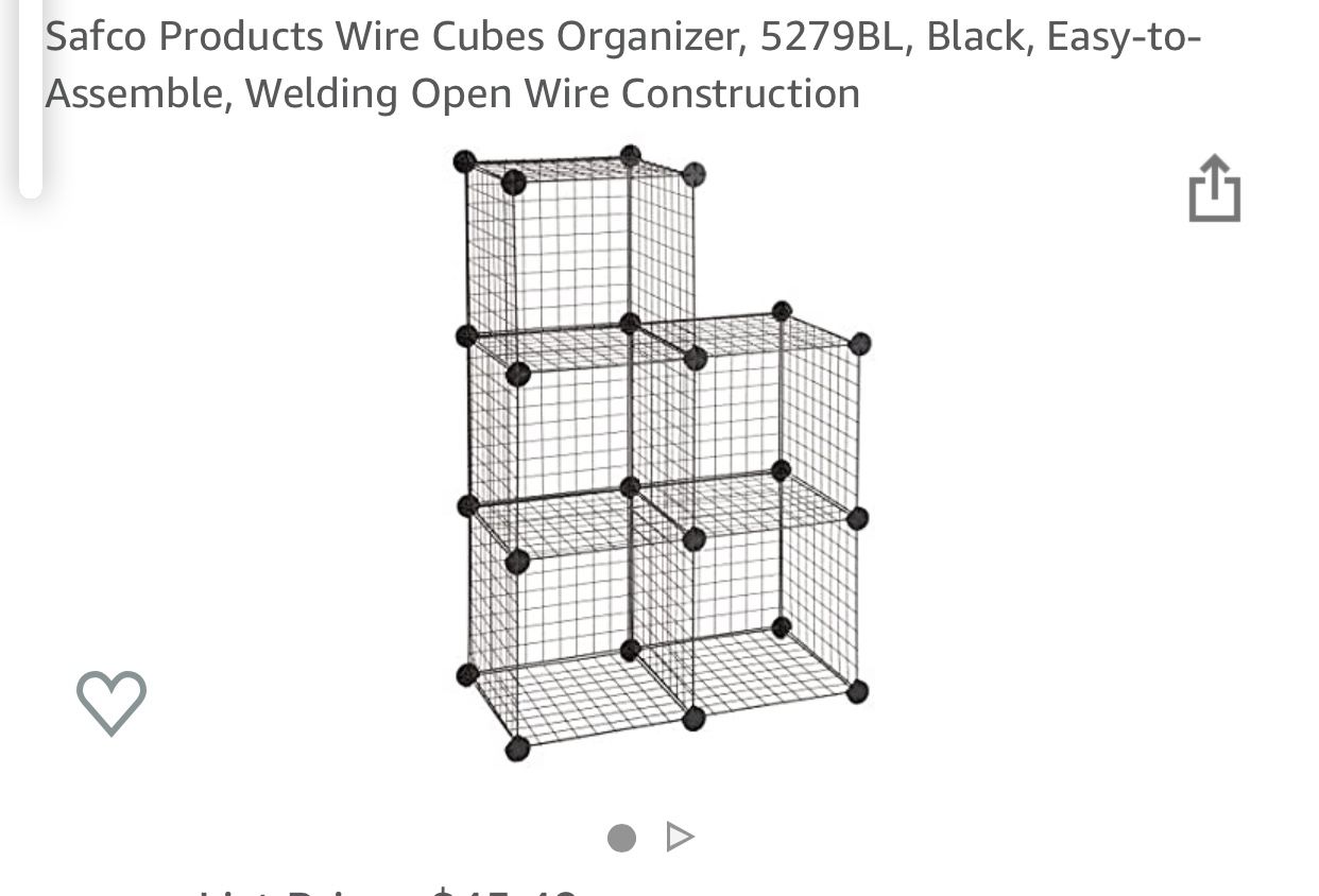 Wire cube organizer