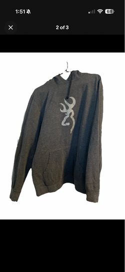 Browning Grey Sweatshirt Size Large Men's