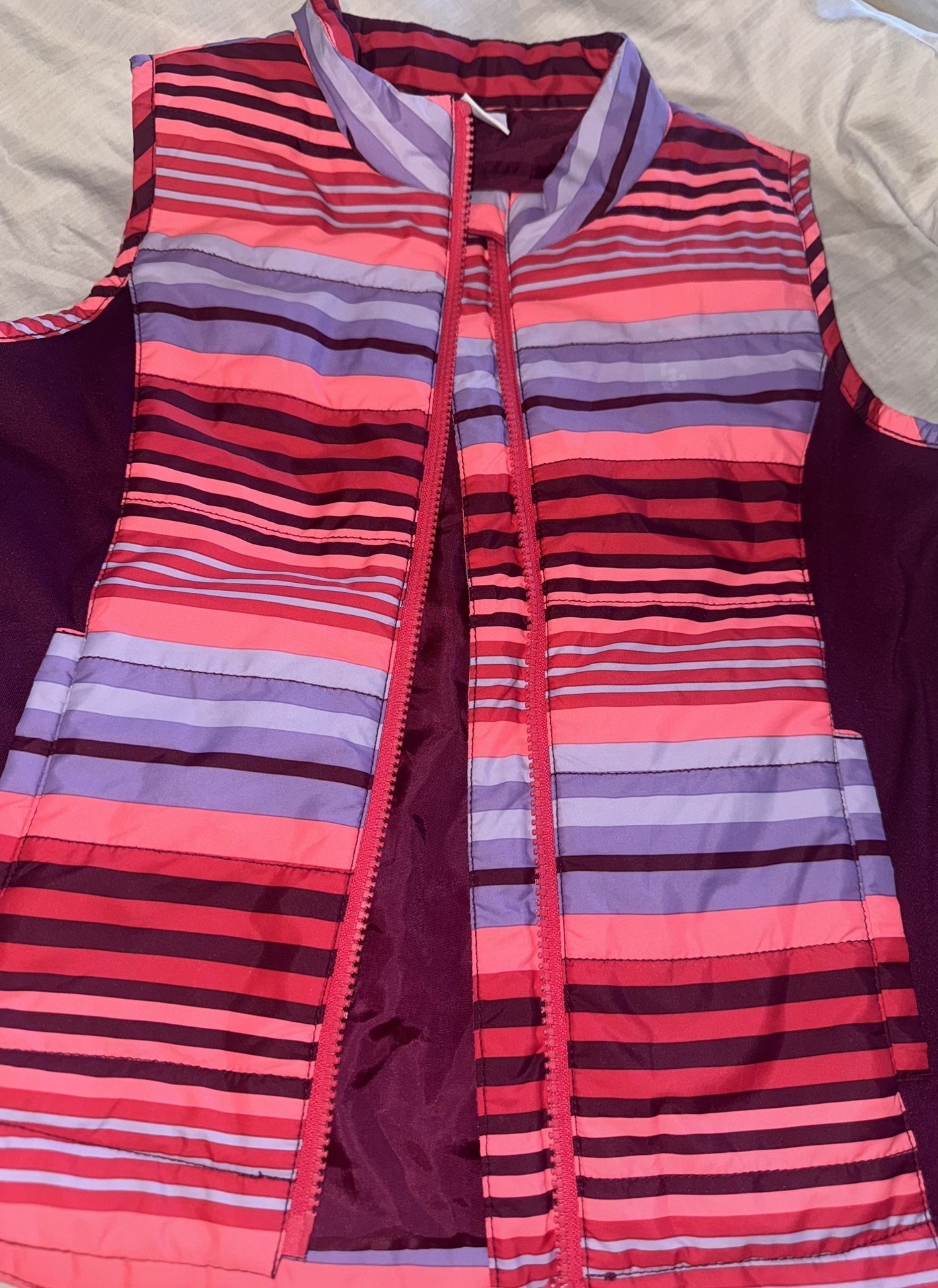 Gymboree Girl's Sleeveless Puffer Jacket Vest Size L (10-12) Gymgo Athletic
