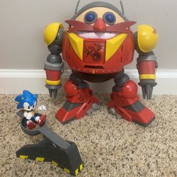 Sonic The Hedgehog Giant Eggman Robot Battle Set with Catapult