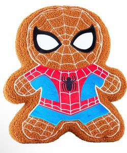 Spider-Man gingerbread throw pillow