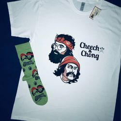 CHEECH & CHONG TEE & SOCKS. (make a offer)