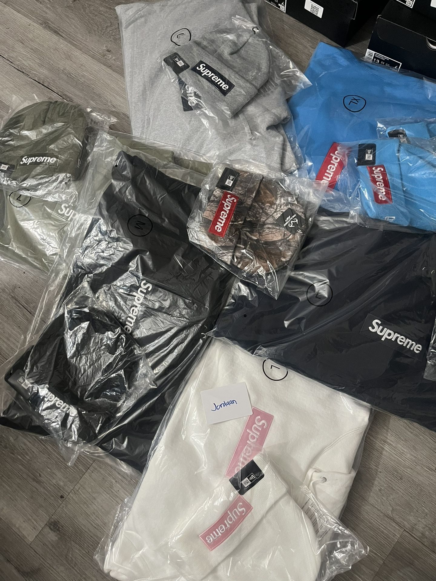 supreme box logo hoodie all colors read description for size and price