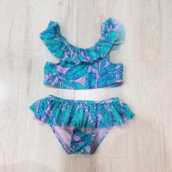 4T Cat & Jack Toddler Girls 2 Piece Swimsuit Bathing Suit
