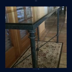 Console Entry Sofa Glass Table