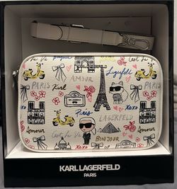 Karl lagerfeld brand new Paris print crossbody bag