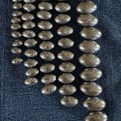 1/4, 1/2, 3/4, 1 and 2-oz Fishing Sinkers 