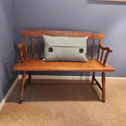 Deacons Bench Wood 46 Inches Long 32 Inches Tall