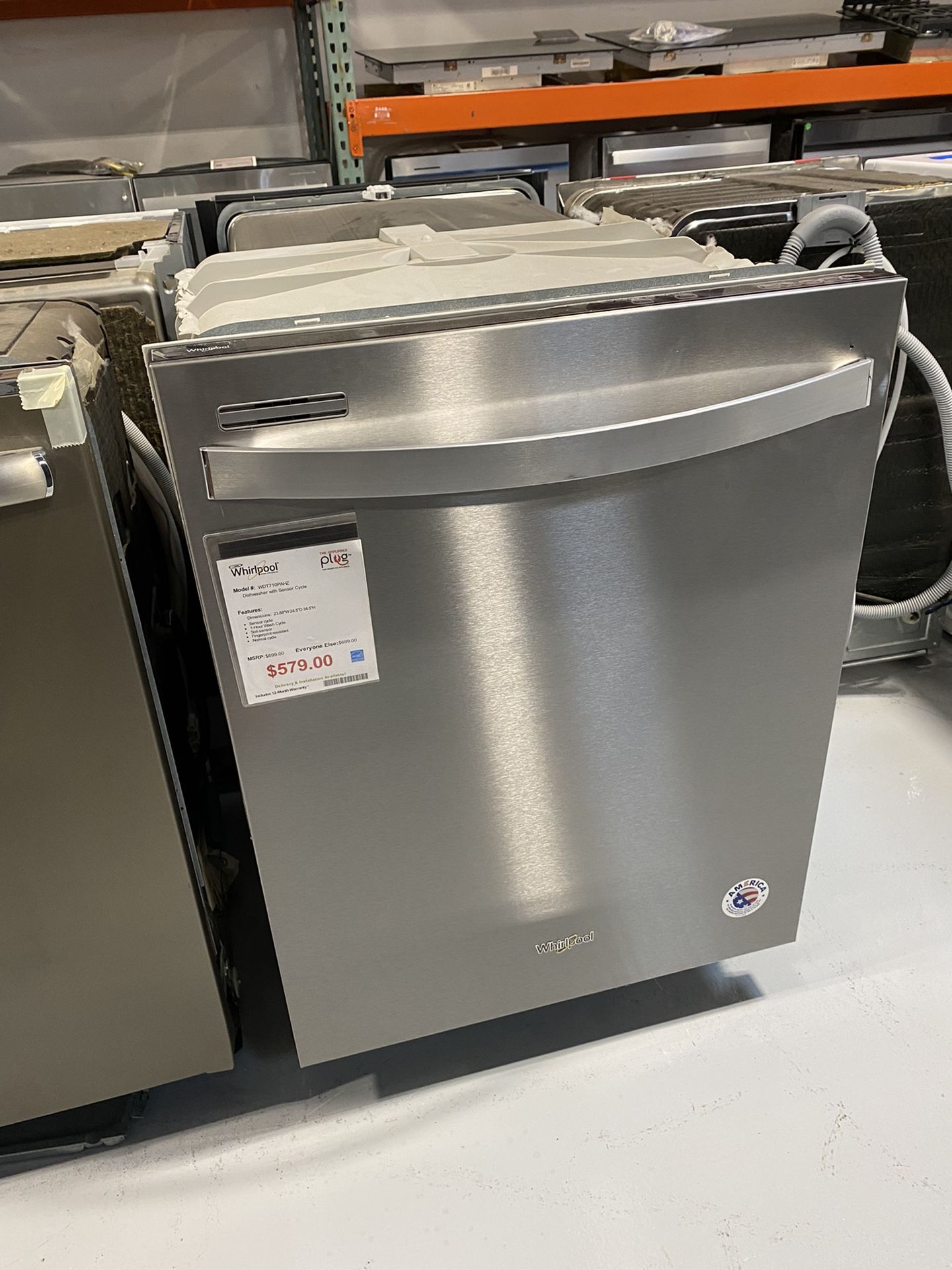 Whirlpool Stainless Steel Dishwasher With Sensor Cycle