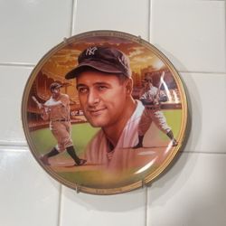 Lou Gehrig Baseball Memorial Plate