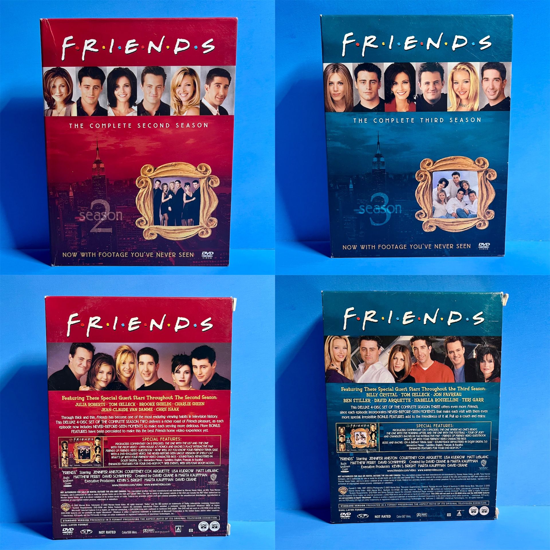 Friends Bundle Complete Seasons 2 & 3 DVD Box Set | 8-Disc Collection