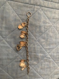 Locket charm bracelet