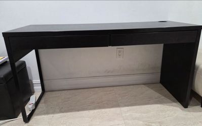 Desk with printer table