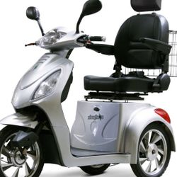 eWheels EW-36 Electric 3-Wheel Mobility Scooter - Silver