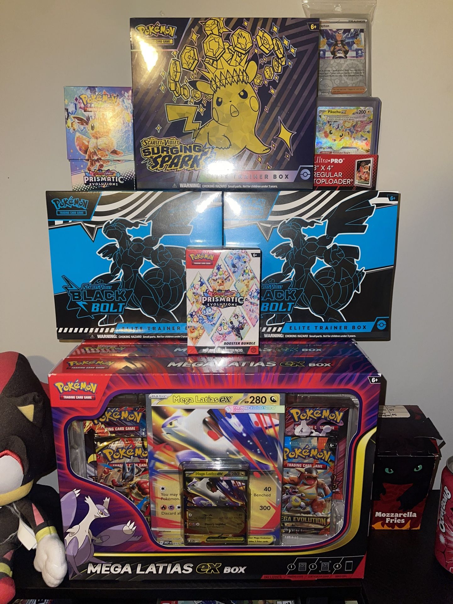Pokemon ETBs, Boosters, Ex Boxes