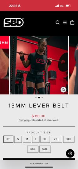 SBD belt size XS
