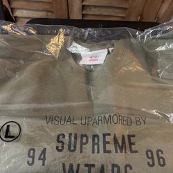 Supreme WTAPS Crewneck Light Olive L