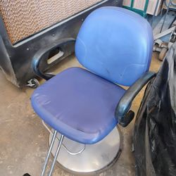 Hair Salon Hydraulic Lift Chair Purple