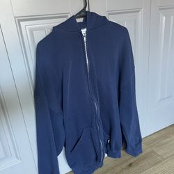 Navy Hoodie Zip Up