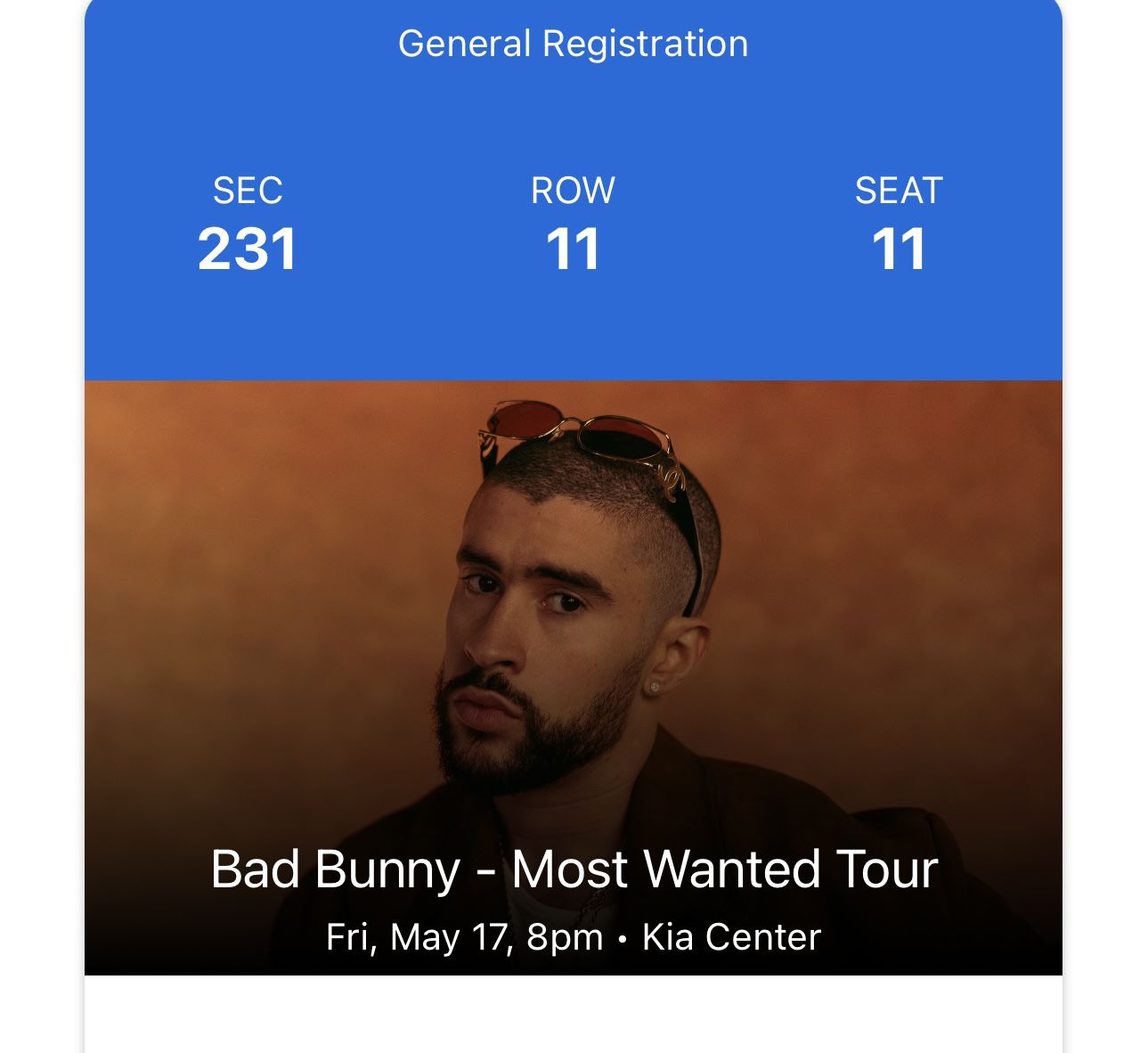 Bad Bunny- Most Wanted Tour