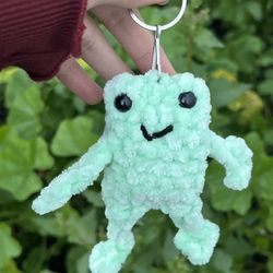 Crochet Leggy Frog Keychain (Handmade By Me!)