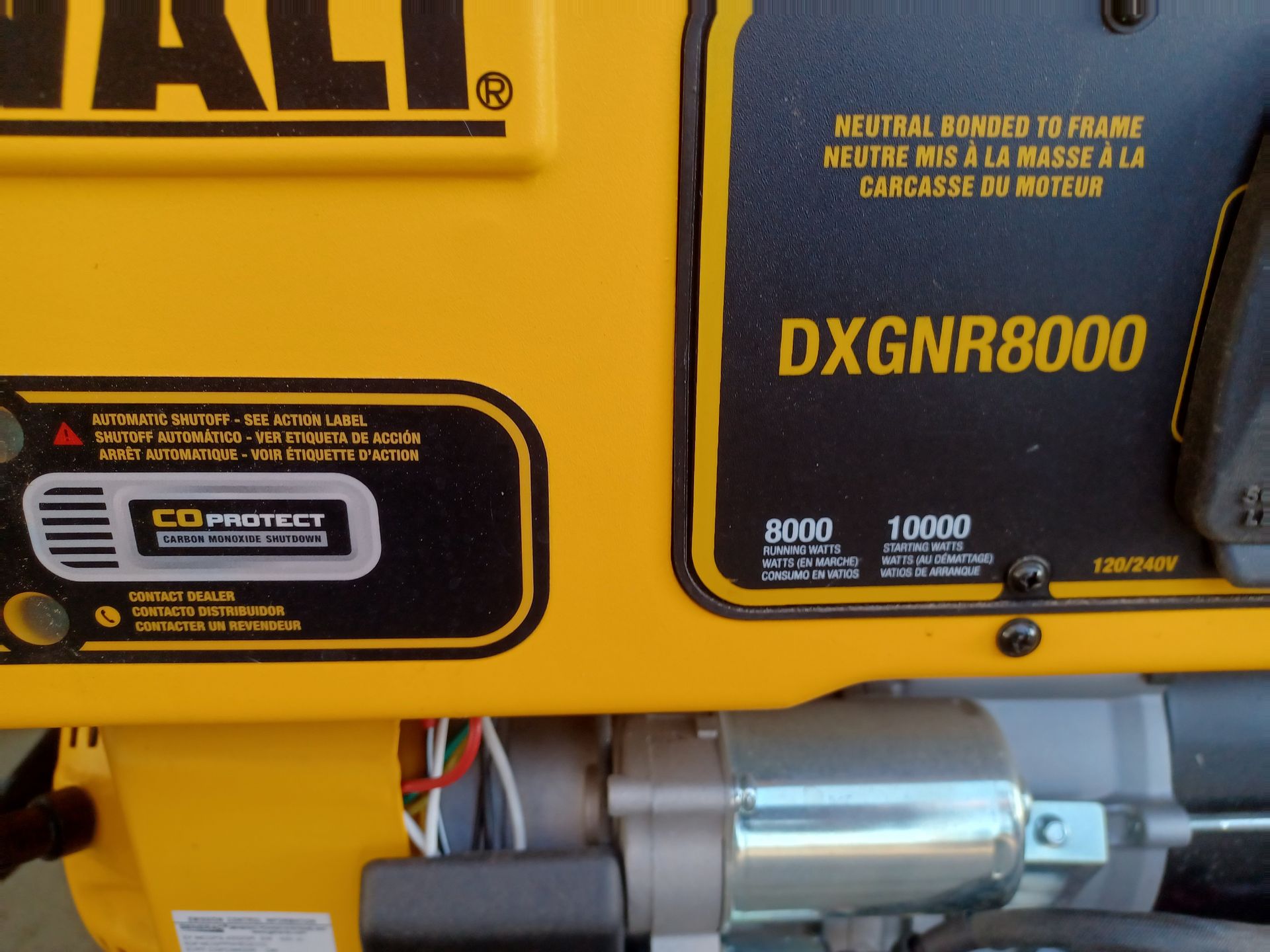 DeWalt generator