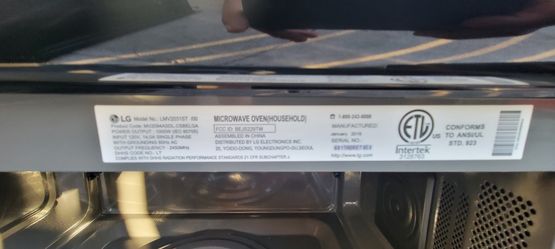 LG Microwave. 