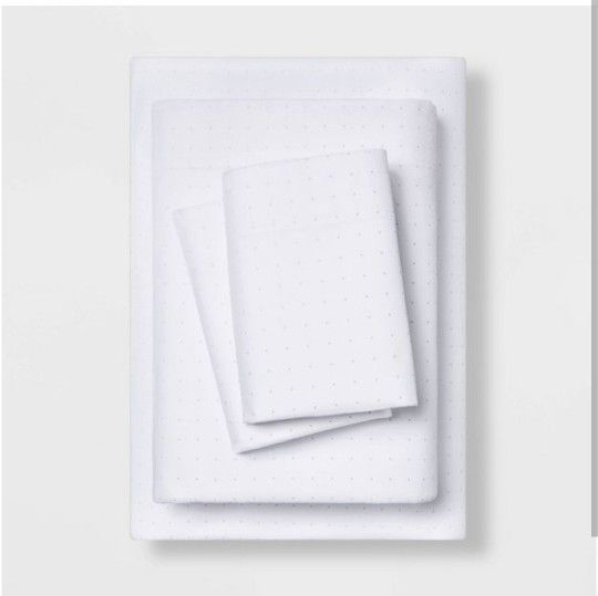Easy Care Full Grar Dot Sheet Set