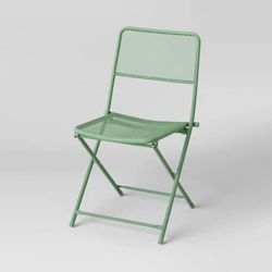 x4  Metal Mesh Outdoor Portable Patio Folding Chairs - new